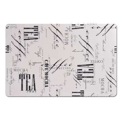 Produktbild von Zeller Platzset "Coffee&Tea", weiß, PP 43,5x28,5