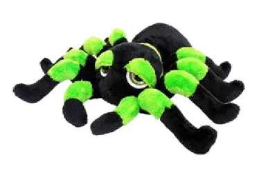 Produktbild von Suki 14278 Tarantel Spinne 13 cm grün-schwarz Kuscheltier Peepers Li`L Suki