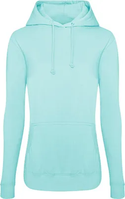 Produktbild von Just Hoods JH001F | Girlie College Hoodie / Kapuzenpullover / WRAP  - Farbe: Black Smoke - Größe: M