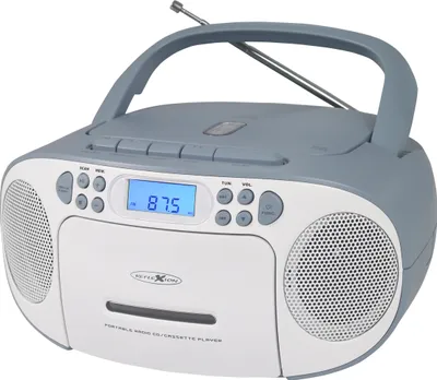 Produktbild von Reflexion RCR2260 weiß-blau / Boombox mit Radio, Kassette, CD und AUX-IN