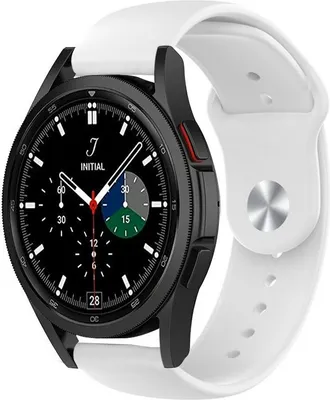 Produktbild von Strap-it Samsung Galaxy Watch 4 Classic 42mm Sportarmband (Weiß)