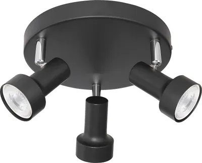 Image de Spot de plafond noir GU10 3x50W Konrad 5324 Rabalux