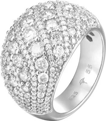 Produktbild von Joop Damen Ring Silber Zirkonia EXTREME PAVÈE JPRG90763A, Ringgröße:55 (17.5 mm Ø)