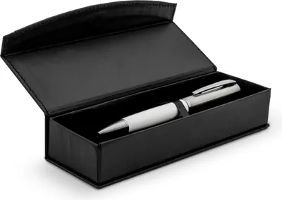 Produktbild von r Kugelschreiber / aus Metall / mit Geschenkbox / Farbe: weiß
