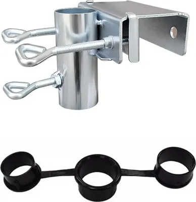 Produktbild von Tafelklem für Gartenparasols - Parasolhalter Balkonbrüstung Strandstühle (silber)