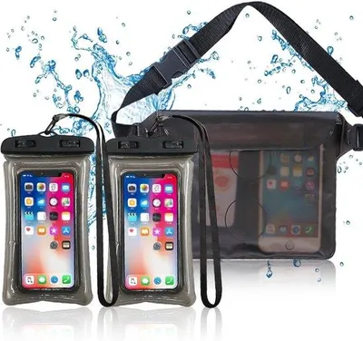 Produktbild von Wasserdichte Telefonhalter Schwarz Schwimmen Bad