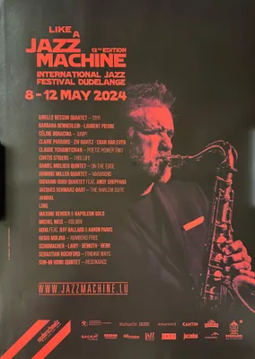 Image de Like a Jazz Machine - International Jazz Festival Dudelange 2024 - AFFICHE / POSTER - 60x86cm