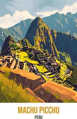 Produktbild von Plakat 30x40cm Machu Picchu