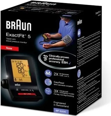 Produktbild von Braun BP6200, Oberarm, Automatisch, LCD, 2 Benutzer, AA, 1 Stück(e)