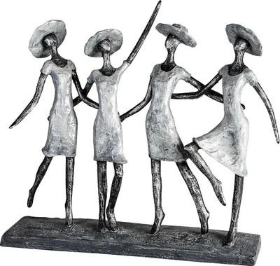 Produktbild von Casablanca by Gilde Dekofigur Skulptur 4 Ladys antik silber H. 34 cm,79894