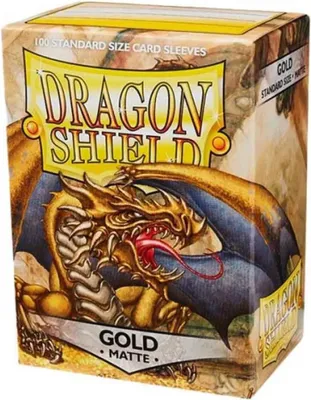 Image de Dragon Shield Standard Matte Sleeves - Gold (100 Sleeves)