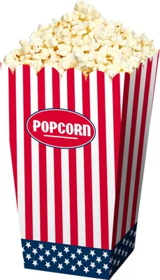 Produktbild von USA Popcorn-Tüten Mottoparty-Accessoire 4 Stück rot-weiss-blau 16 x 9,5cm -