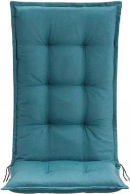 Produktbild von Madison Tuinstoelkussen hohe Rückenlehne 50x123 cm Brest petrol, wasserabweisend, 50% Baumwolle, 50% Polyester