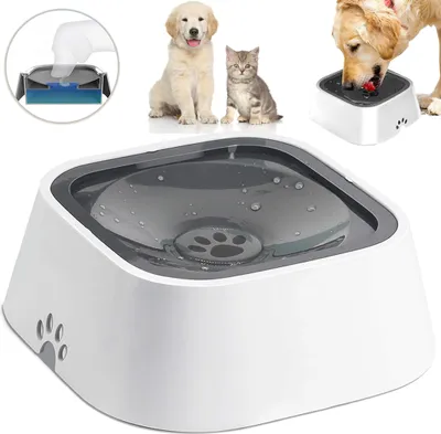 Produktbild von 1L Wassernapf für Hunde und Katzen Auslaufsicherer Napf Pet Trinknapf Trinkbrunnen Haustier Automatisch Wasserspender