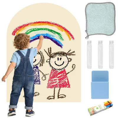 Produktbild von Montessori Magnettafel 80 x 100 cm - Selbstklebende Tafel für Kinder