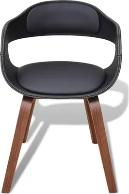 Produktbild von vidaXL Esszimmerstühle 4 Stk. Schwarz Bugholz und Kunstleder