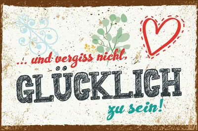 Produktbild von vianmo Holzschild 20x30 cm Und vergiss nicht Glücklich zu sein!