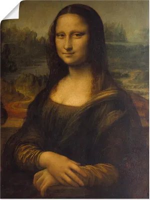 Produktbild von ARTland Poster Mona Lisa. Um 1503 Größe: 90x120 cm