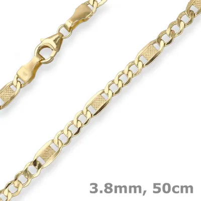 3-8mm-Fantasiekette-aus-375-Gelbgold-50cm