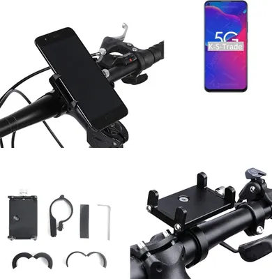 Produktbild von K-S-Trade Handyhalterung für das Fahrrad kompatibel mit ZTE Axon 11 SE Halter Lenkstange Fahrradhalterung Motorrad Bike Mount Befestigung Smartphone