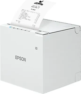 Produktbild von Epson TM-M30III, Thermodruck, POS-Drucker, 203 x 203 DPI, Verkabelt & Kabellos, Weiß, Android, iOS