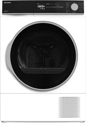 Produktbild von SHARP KD-NHH9S8GW3-DE Wärmepumpentrockner 9kg Knitterschutzfunktion LED-Display