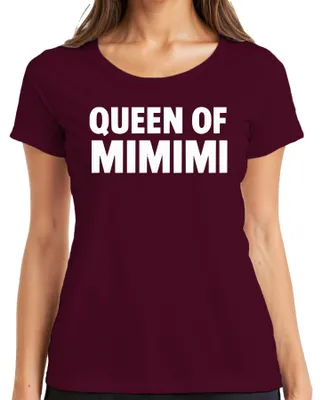Produktbild von Queen of Mimimi Spruch witzig sarkastisch Frauen Geschenk Frech Damen T-Shirt, Burgundy, XXL