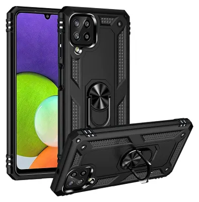 Produktbild von Armor Shield Handyhülle für Samsung Galaxy A22 4G / M32 / M22 Hülle Ultra Hybrid Case Handy Schutzhülle, Schwarz