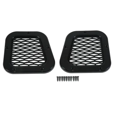 Image de Cache grille d'entrée d'air avant latérale, noir brillant, pièce détachée pour Land Rover Defender 2004-2019