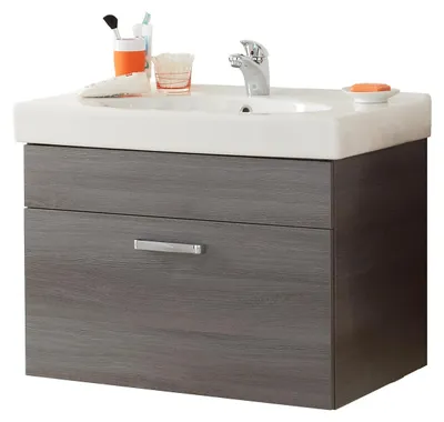 Produktbild von Pelipal Badmöbel-Set Waschtisch Unterschrank GERMANY Grau 58x80x48 cm