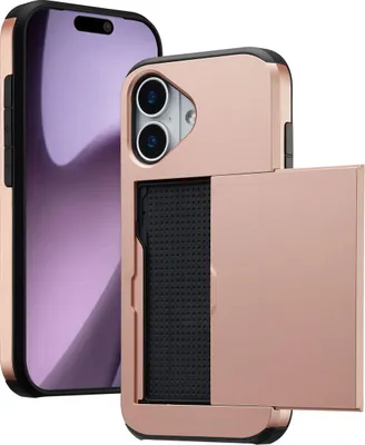Zdjęcie produktu dla imoshion Etui z uchwytem na kartę do Apple iPhone 17 - różowe złoto