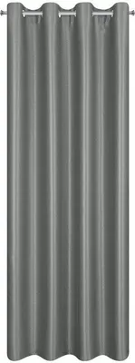Zdjęcie produktu dla Eurofirany 431958, Przezroczysty, Szary, Monochromatyczny, Poliester, Oczko, 300 g/m²
