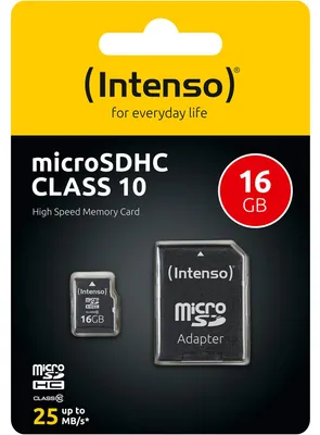 Obrázek produktu pro MicroSDHC, Intense, 16GB, Klasse 10