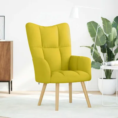 Immagine prodotto di Sedia Relax Giallo Chiaro in Tessuto