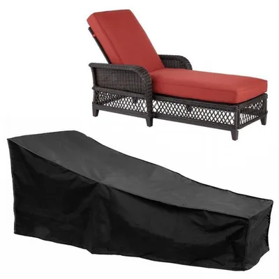 Produktbild von Sonnenliegenabdeckung, Sonnenliegenschutzplane, UV-beständig, winddicht, wasserdicht, 210D Oxford-Gewebe, 208 x 76 x 41 cm, Schwarz