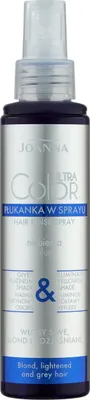 Produktbild von JOANNA Ultra Color System Haarspülungsspray Blau für graublondes & aufgehelltes Haar Spülungsspray für graublondes und aufgehelltes Haar, das einen Platinfarbton von Blau ergibt 150ml