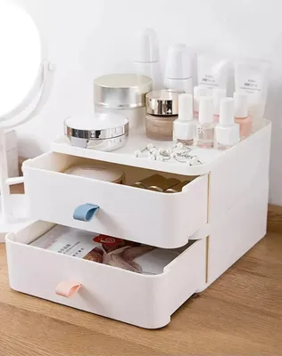 Immagine prodotto di Hermia Concept, Bayev - White, Organizer per trucchi, Bianco, 100% PLASTICA, 21 x 21 x 16,5 cm