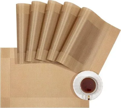 Produktbild von Famanu Platzdeckchen Set – 4 Stück – Hitzebeständig – Anti-Rutsch – Abwaschbar