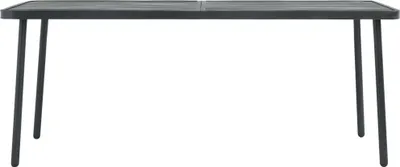 Produktbild von vidaXL Gartentisch Dunkelgrau 180x83x72 cm Stahl