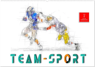 Produktbild von Team-Sport (Wandkalender 2025 DIN A2 quer), CALVENDO Monatskalender