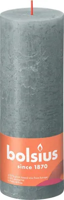 Produktbild von Rustikale Kerze, Blockkerze 190/68 Eukalyptus Grün