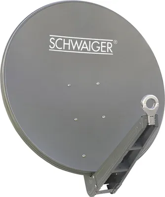 Produktbild von Schwaiger Sat Spiegel 85cm, Alu, Premium, vormontiert Anthra