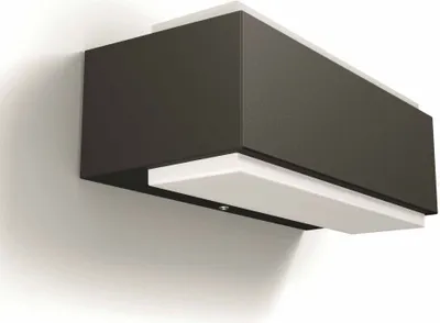 Produktbild von Philips Außenwandleuchte, Anthrazit, myGarden Stratosphere, LED, 2x4.5W, 1000 lm, 30.000 h, Dimmbar, IP44, Modern, Aluminium, Kunststoff, 20,3x9,3x7,6 cm (B x T x H)
