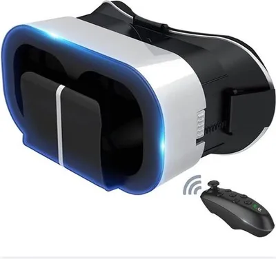 Image de Lunettes VR - Réalité virtuelle 3D - Ensemble VR - Lunettes VR - Sans fil - Pour jeux VR - Pour PC, Playstation, Smartphone - Avec accessoires