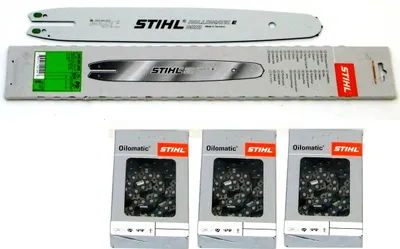 Produktbild von Stihl 3005 000 3909 Führungsschiene Rollomatic 35cm 3/8"P 1,1mm +3 Stück Stihl Ketten