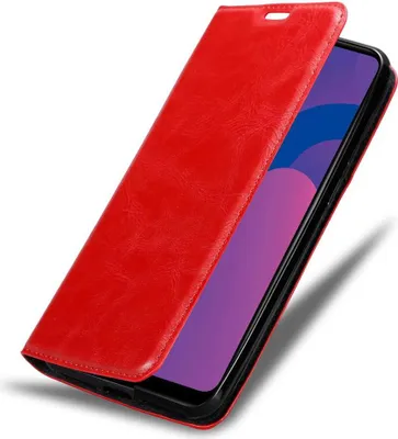 Image de Cadorabo Housse pour Honor 9A Housse de protection rouge Etui pour téléphone portable Case Cover Fermeture magnétique
