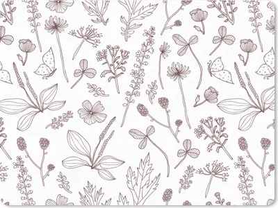 Produktbild von MuchoWow® Mauspad Mousepad Pflanzen - Muster - Blumen 40x30 cm - Mousepads - Maus Mat - Pad - Mausunterlage - Anti Rutsch