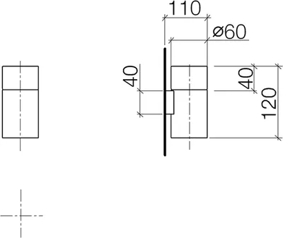 Produktbild von Dornbracht Glashalter, Wandmodell, mit Glas klar, 83400979-00