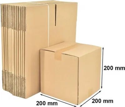 Obrázok produktu pre Kartónová krabica 200 x 200 x 200 mm, 10 kusov Kartónová krabica Pudlo