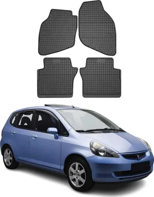 Immagine prodotto di 2001-2008 Honda Jazz tappetini in gomma nera 4 pz